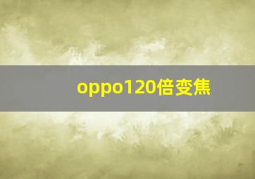 oppo120倍变焦