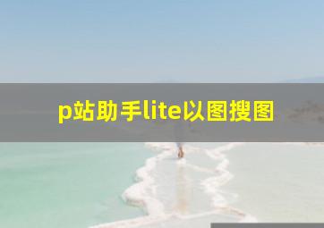 p站助手lite以图搜图