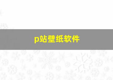 p站壁纸软件