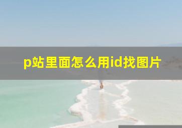 p站里面怎么用id找图片