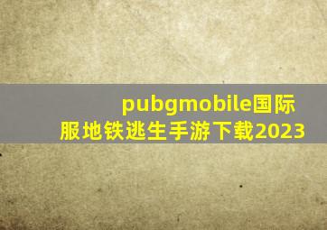 pubgmobile国际服地铁逃生手游下载2023