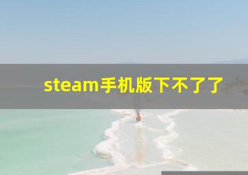 steam手机版下不了了