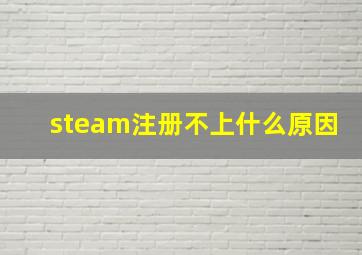 steam注册不上什么原因