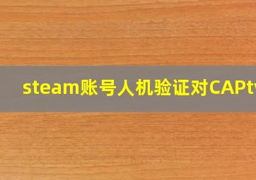 steam账号人机验证对CAPtvha