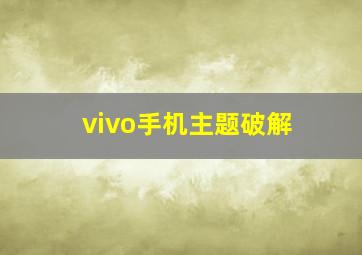 vivo手机主题破解