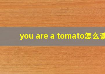 you are a tomato怎么读